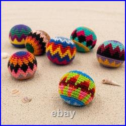 Handmade Crochet Hacky Sack, Cotton Footbag, Sensory Fidget Toy Ball Handmade Crochet Hacky Sack, Cotton Footbag, Sensory Fidget Toy Ball