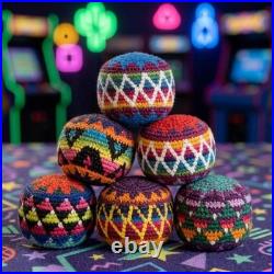 Handmade Crochet Hacky Sack, Cotton Footbag, Sensory Fidget Toy Ball Handmade Crochet Hacky Sack, Cotton Footbag, Sensory Fidget Toy Ball