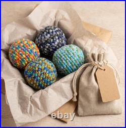 Handmade Crochet Hacky Sack, Cotton Footbag, Sensory Fidget Toy Ball Handmade Crochet Hacky Sack, Cotton Footbag, Sensory Fidget Toy Ball