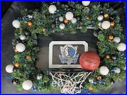 Handmade Custom Dallas Mavericks SKILZ Basketball Hoop Holiday Wreath