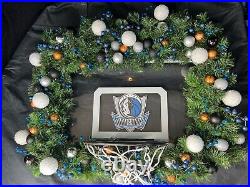 Handmade Custom Dallas Mavericks SKILZ Basketball Hoop Holiday Wreath