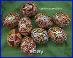 Handmade Ukrainian pysanka Traditional easter decor Holiday decor Gift for her