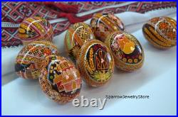 Handmade Ukrainian pysanka Traditional easter decor Holiday decor Gift for her