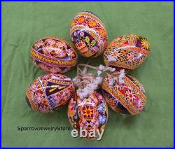 Handmade Ukrainian pysanka Traditional easter decor Holiday decor Gift for her