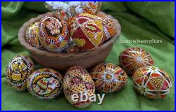 Handmade Ukrainian pysanka Traditional easter decor Holiday decor Gift for her