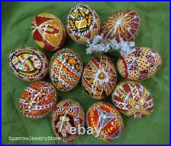Handmade Ukrainian pysanka Traditional easter decor Holiday decor Gift for her