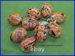 Handmade Ukrainian pysanka Traditional easter decor Holiday decor Gift for her