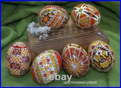 Handmade Ukrainian pysanka Traditional easter decor Holiday decor Gift for her