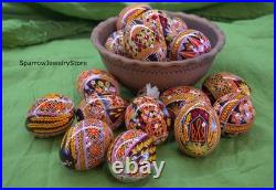 Handmade Ukrainian pysanka Traditional easter decor Holiday decor Gift for her