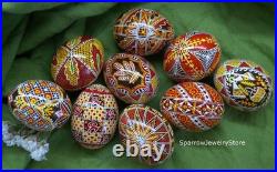 Handmade Ukrainian pysanka Traditional easter decor Holiday decor Gift for her