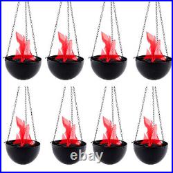 Hanging Flame Light Fake Fire Simulate Light LED Xmas Halloween Party Decor Lamp