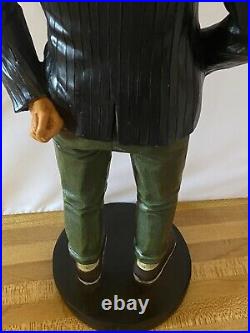 Hard To Find Rare Halloween Mr. Pumpkin Resin Figurine Statue 18 Boss Suit