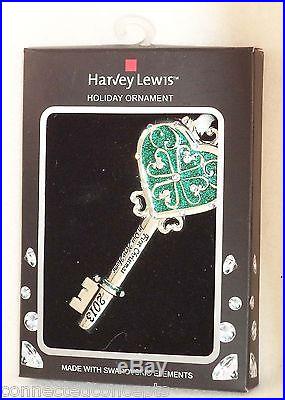 Harvey Lewis 2013 First Christmas in New Home Turquoise Key Ornament NEW