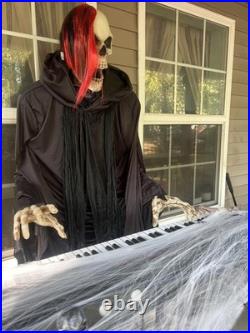 Haunt Party! Bluetooth Animation Skeleton Key Board Player Reaper Halloween Prop