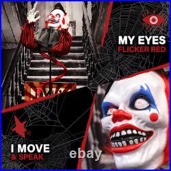Haunted Hill Farm Life-Size Talking Clown Jack in The Box Animatronic NWT