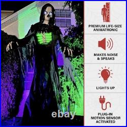 Haunted Hill Farm Motion-Activated 10-Ft. Tall Towering 10ft Reaper