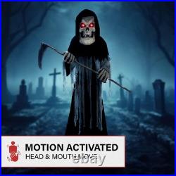 Haunted Hill Farm Motion-Activated 8.5-Ft. Tall 8.5ft Ginormous Reaper