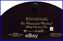 Hawthorne Village Wonderful World of Disney Tabletop Sculpture Christmas Tree