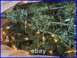 Hayneedle 7.5 Foot Classic Pine Pre-Lit Slim Christmas Tree New Open Box
