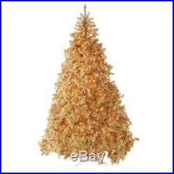 Hayneedle 9′ Pre-lit Classic Champagne Gold Full Christmas Tree clear lights