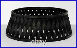 Hearth & Hand Magnolia Poplar Woven Wood Black Tree Collar Skirt SOLD OUT NEW