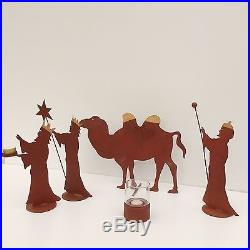 Heilige Drei Könige Krippenfiguren Weihnachtsdekoration Krippe Advent Kerzen