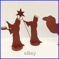 Heilige Drei Könige Krippenfiguren Weihnachtsdekoration Krippe Advent Kerzen