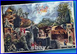 Herrlicher Old Advent Calendar King David Engalnd 1953 Like A4 Booklet