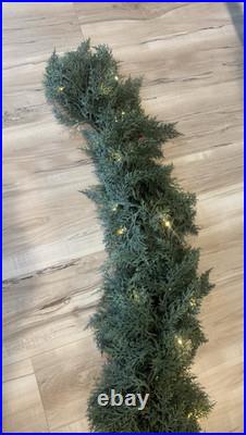 Hobby Lobby 6ft Pre-Lit Cedar Garland. Christmas Greenery Lighted Garland. NEW