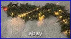 Hobby Lobby 6ft Pre-Lit Cedar Garland. Christmas Greenery Lighted Garland. NEW
