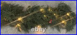 Hobby Lobby 6ft Pre-Lit Cedar Garland. Christmas Greenery Lighted Garland. NEW