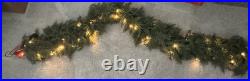 Hobby Lobby 6ft Pre-Lit Cedar Garland. Christmas Greenery Lighted Garland. NEW