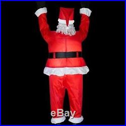Holiday 6.5 ft. Inflatable Airblown Santa Claus Hanging From Roof Outdoor PreLit