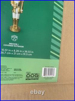 Holiday Living 3FT Freestanding Gold and White Nutcracker Holiday Decoration