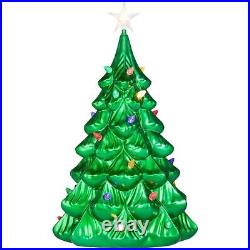 Holiday Living 41 in Jumbo Blow Mold Large lighted Tree Christmas Tree Vintage Holiday Living 41 in Jumbo Blow Mold Large lighted Tree Christmas Tree Vintage