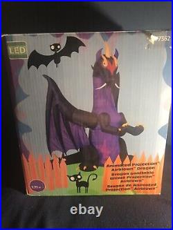 Holiday Living Animated Projection Air blown Dragon Inflatable Halloween Gemmy