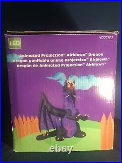 Holiday Living Animated Projection Air blown Dragon Inflatable Halloween Gemmy