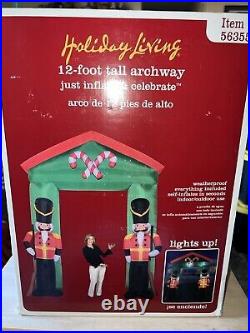 Holiday Living Christmas 12 ft Light Nutcrackers Animated Archway Inflatable