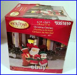 Holiday Living Gemmy 2011 Christmas Carolers Airblown Inflatable #0351610