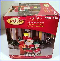 Holiday Living Gemmy 2011 Christmas Carolers Airblown Inflatable #0351610