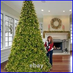 Holiday Pre-lit White lighted 12′ft Large Artificial Decorative Christmas Tree