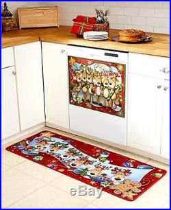 Holiday Reindeer Dishwasher Cover Magnet Seasonal Christmas Home Decor Kitchen