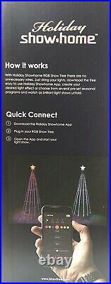 Holiday Show Home 63 in. RGB Show Tree with Multi-Color LED Light