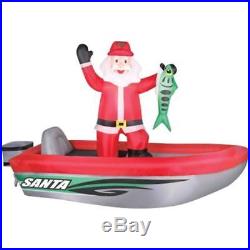Holiday Time 10′ long Santa in Boat Inflatable Christmas Decor