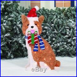 Holiday Time 36 Fluffy Christmas Dog New In Hand
