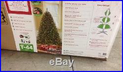 Holiday Time 7.5' ft Pre Lit Prescott Pine Christmas Tree Quick Set Quick Fold