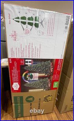 Holiday Time 9-Foot Pre-Lit Woodlake Spruce with LED Color-Changing Lights