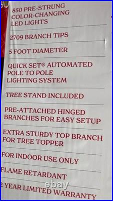 Holiday Time 9-Foot Pre-Lit Woodlake Spruce with LED Color-Changing Lights