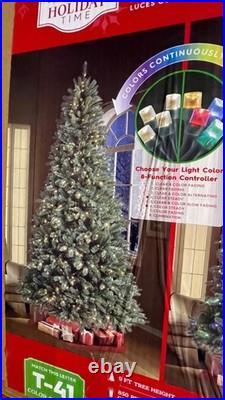 Holiday Time 9-Foot Pre-Lit Woodlake Spruce with LED Color-Changing Lights