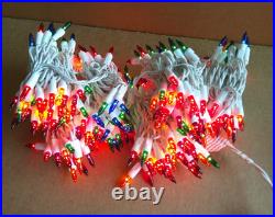 Holiday Time Multicolor Icicle Incandescent Lights String White Wire (4-boxes)